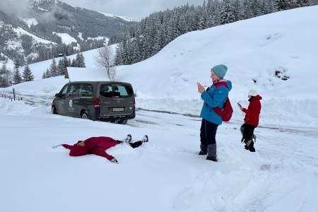 Schneeschuhwanderung mit Toni sen. zur Grafenalm