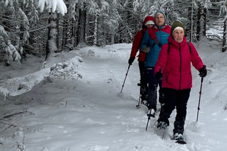 Schneeschuhwanderung mit Toni sen. zur Grafenalm