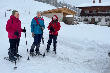 Schneeschuhwanderung mit Toni sen. zur Grafenalm