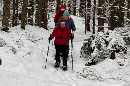 Schneeschuhwanderung mit Toni sen. zur Grafenalm