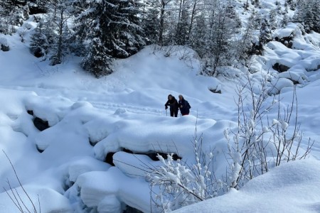 Schneeschuhwanderung mit Toni sen. zur Breitenebenalm