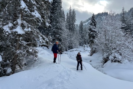 Schneeschuhwanderung mit Toni sen. zur Breitenebenalm