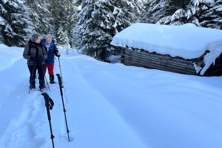 Schneeschuhwanderung mit Toni sen. zur Breitenebenalm