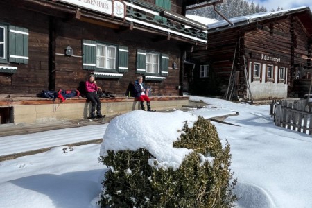 Schneeschuhwanderung mit Toni sen. zur Breitenebenalm