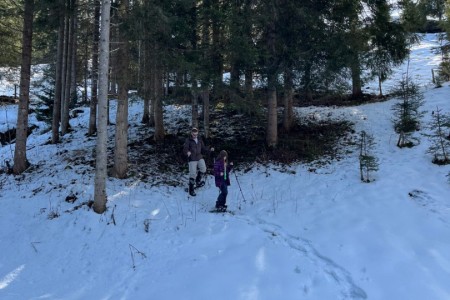 Schneeschuhwanderung mit Toni im Gebiet der Grafenalm