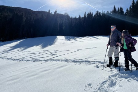 Schneeschuhwanderung mit Toni im Gebiet der Grafenalm