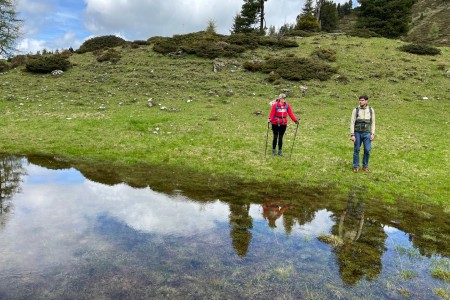 Wanderung mit Toni Senior zur Filzmoosalm