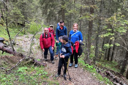 Wanderung mit Toni Senior zur Filzmoosalm