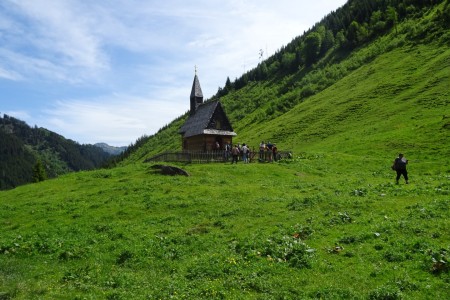 Wanderung mit Maria zur Aigenalm