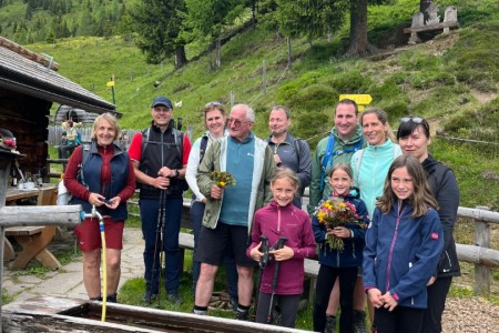 Wanderung mit Toni sen. von der Saukaralm zur Ellmaualm