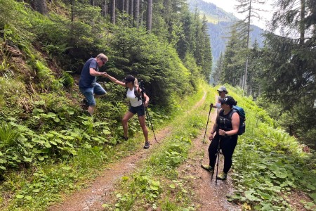 Wanderung mit Toni sen. zur Karseggalm