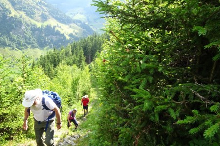 Wanderung mit Dominik zur Hirschgrubenalm