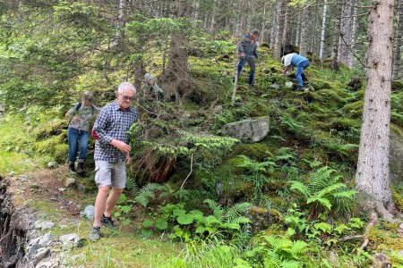 Wanderung mit Toni sen. im Talschluss