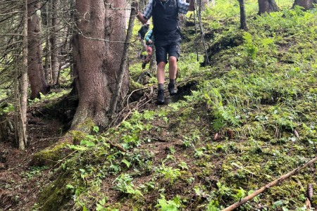 Wanderung mit Toni sen. zur Hirschgrubenalm