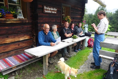 Wanderung mit Maria jun. zur Hirschgrubenalm