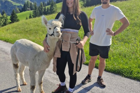 Alpakawanderung mit Karin