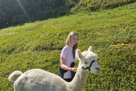 Alpakawanderung mit Karin