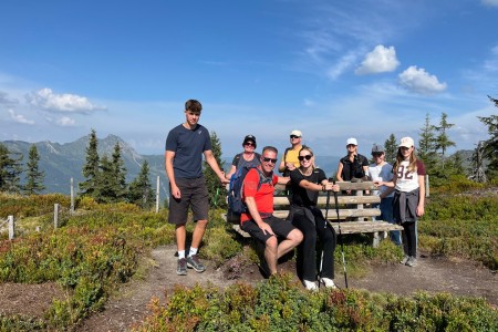 Wanderung mit Toni Sen. im Gebiet der Bergbahnen