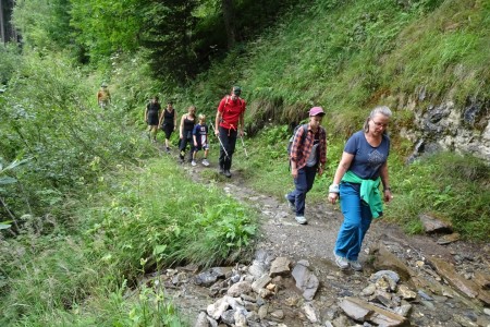 Wanderung mit Dominik zur Heugatalm