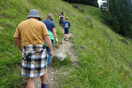 Wanderung mit Dominik zur Heugatalm