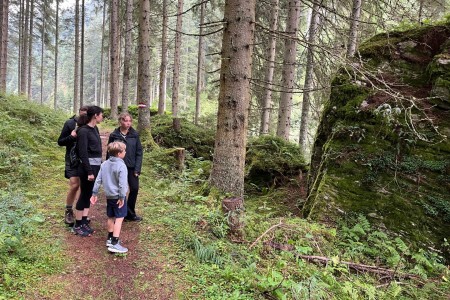Wanderung mit Toni sen. zur Hubalm