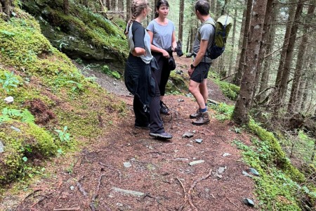 Wanderung mit Toni sen. zur Hubalm