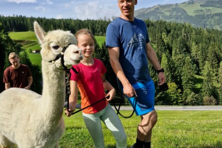 Alpakawanderung mit Karin