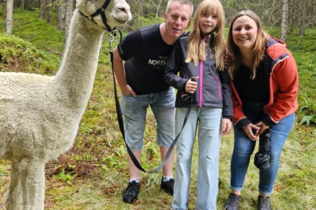 Alpakawanderung mit Karin