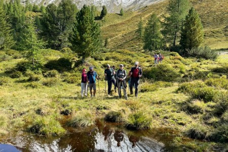 Wanderung mit Toni Sen. im Gebiet Bichlalm