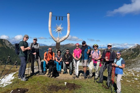 Wanderung mit Toni Sen. im Gebiet Bichlalm