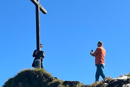 Wanderung mit Toni Sen. im Gebiet Bichlalm