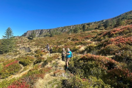Wanderung mit Toni Senior zur Reitalm