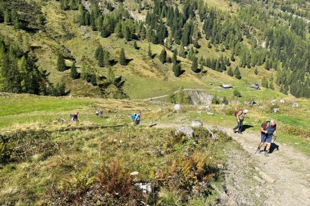 Wanderung mit Toni Senior zur Reitalm