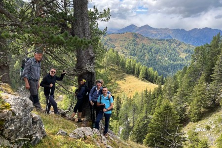 Wanderung mit Toni sen. im Gebiet der Filzmoosalm