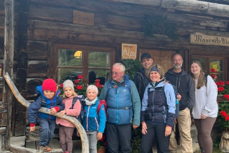 Wanderung mit Toni Senior von Geslegg zur Maurachalm