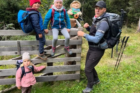 Wanderung mit Toni Senior von Geslegg zur Maurachalm