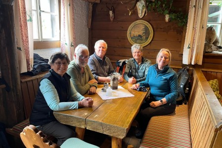 Wanderung mit Toni sen. im Gebiet der Breitenebenalm