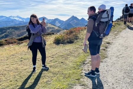 Wanderung mit Toni Senior im Gebiet der Bergbahnen