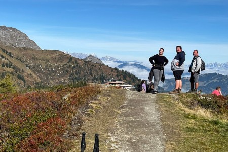 Wanderung mit Toni Senior im Gebiet der Bergbahnen