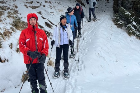 Schneeschuhwanderung mit Toni sen.