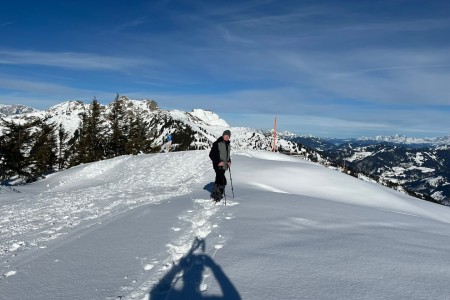 Schneeschuhwanderung im Bereich der Kieserlbahn