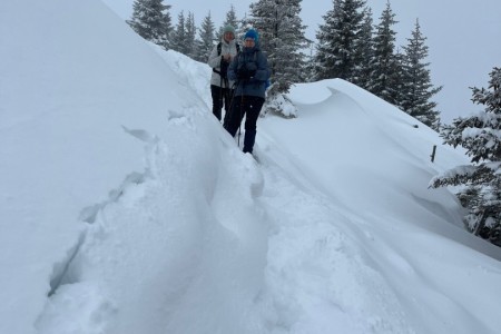 Schneeschuhwanderung mit Toni sen.
