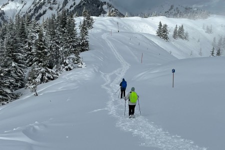 Schneeschuhwanderung mit Toni sen.