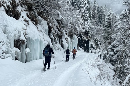 Schneeschuhwanderung mit Toni sen.