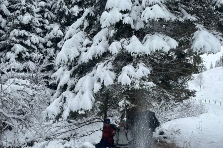 Schneeschuhwanderung mit Toni sen.