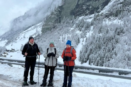 Schneeschuhwanderung mit Toni sen.