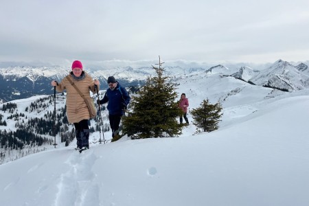 Schneeschuhwanderung mit Toni sen.