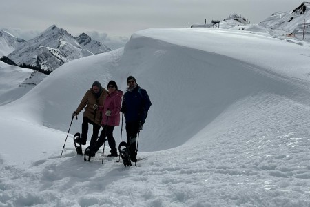 Schneeschuhwanderung mit Toni sen.