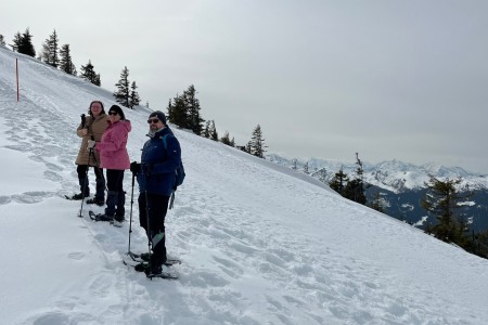 Schneeschuhwanderung mit Toni sen.