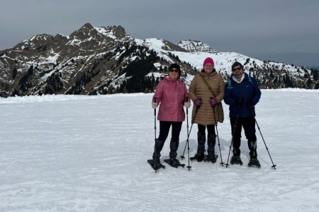 Schneeschuhwanderung mit Toni sen.